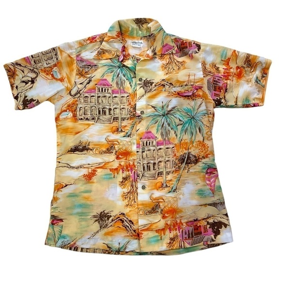 Richard Douglas Other - Richard Douglas Honolulu Shirt Loop Collar  Made in Hawaii Vtg 50s 60s